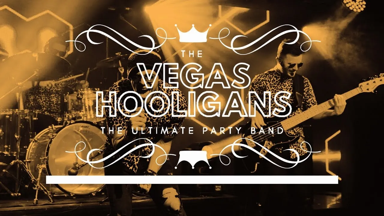 The Vegas Hooligans video showreel thumbnail with gold logo